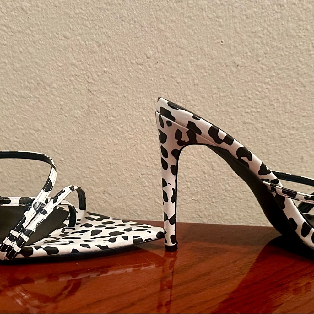 Liliana LAURENT-40 Black and White Heels size 11 - Picture 3 of 8